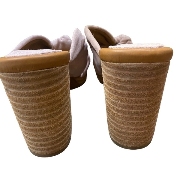 Kork Ease Haya Pink Suede Chunky Heeled Sandals Size 6 - Picture 4 of 11